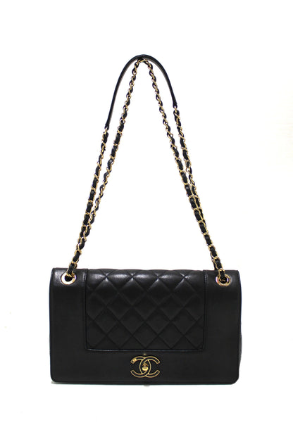CHANEL CALFSKIN LEATHER MADEMOISELLE FLAP BAG