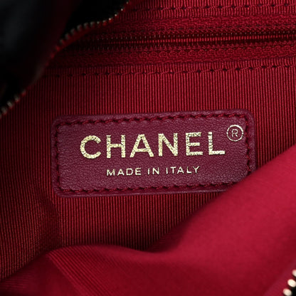CHANEL QUILTED CALFSKIN DOUBLE CHAIN COCO SHELTER HOBO BAG
