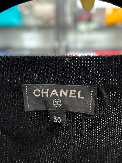 CHANEL CASHMERE ABSTRACT SPACE MOON RUNWAY SWEATER