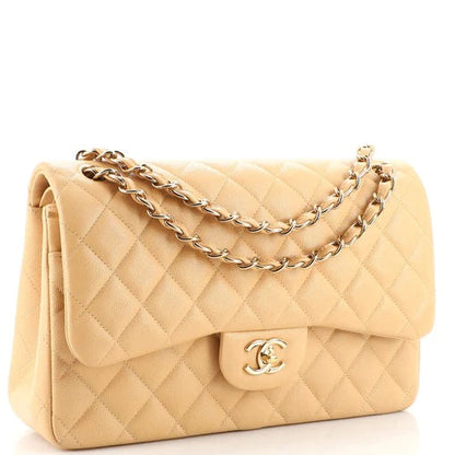 CHANEL CLASSIC CAVIAR QUILTED JUMBO DOUBLE FLAP BAG
