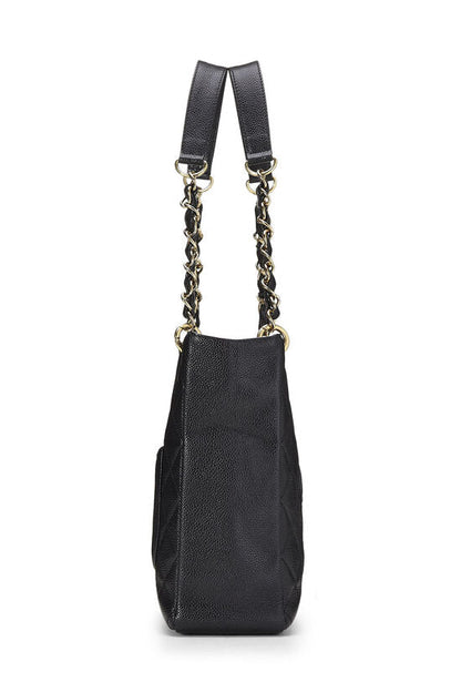 CHANEL CAVIAR QUILTED LEATHER PETIT SHOPPING TOTE BAG PST
