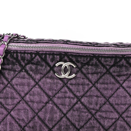 CHANEL DENIM QUILTED DENIMPRESSION WAIST BAG