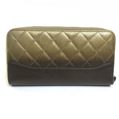 CHANEL GRADATION MATELASSE ZIP AROUND LONG WALLET-HS