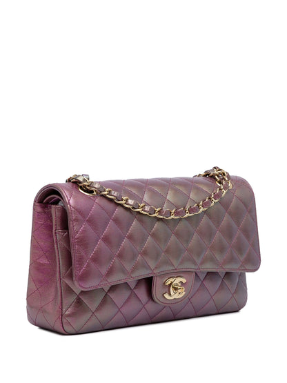 CHANEL IRIDESCENT MEDIUM QUILTED LAMBSKIN DOUBLE FLAP BAG