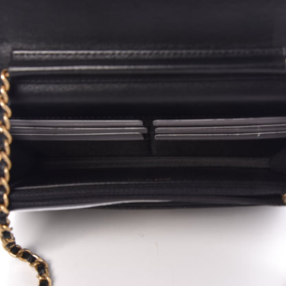 CHANEL QUILTED LAMBSKIN ALL ABOUT CHANEL WALLET ON A CHAIN