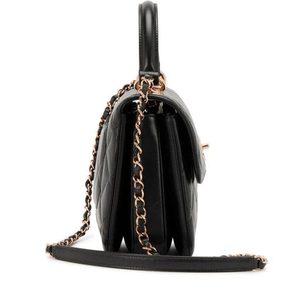 CHANEL QUILTED LAMBSKIN SMALL TRENDY CC TOP HANDLE BAG