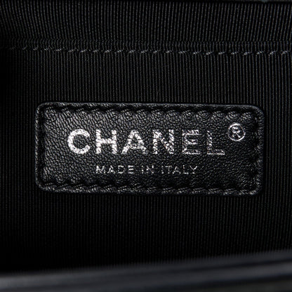 CHANEL HOLOGRAPHIC CHEVRON LAMBSKIN MEDIUM BOY BAG