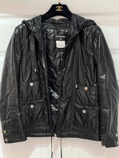 CHANEL HOODED NYLON JACKET