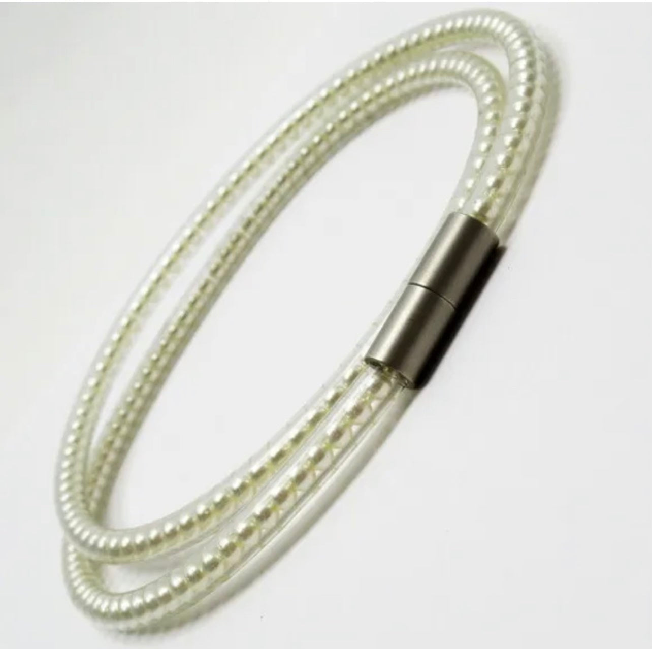 CHANEL PEARL GOLD-TONE MAGNETIC CLOSURE CHOKER NECKLACE