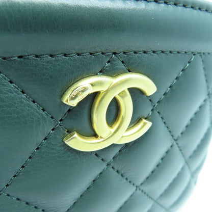 CHANEL QUILTED CC VANITY CASE 2WAY SHOULDER HANDBAG