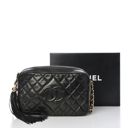 CHANEL TIMELESS QUILTED LAMBSKIN SMALL TASSEL CAMERA BAG