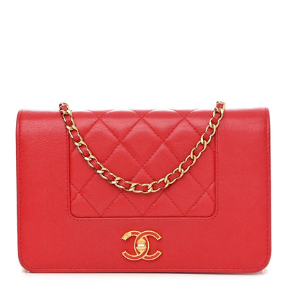 CHANEL SHEEPSKIN QUILTED MADEMOISELLE WALLET ON A CHAIN