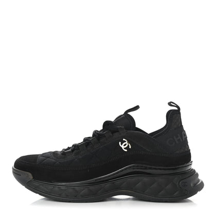 CHANEL CC SUEDE CALFSKIN MIXED MEDIA SNEAKERS
