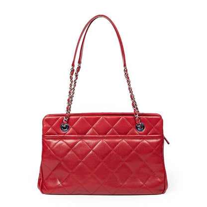 CHANEL CAVIAR LEATHER CC TIMELESS SHOPPING TOTE BAG-HS