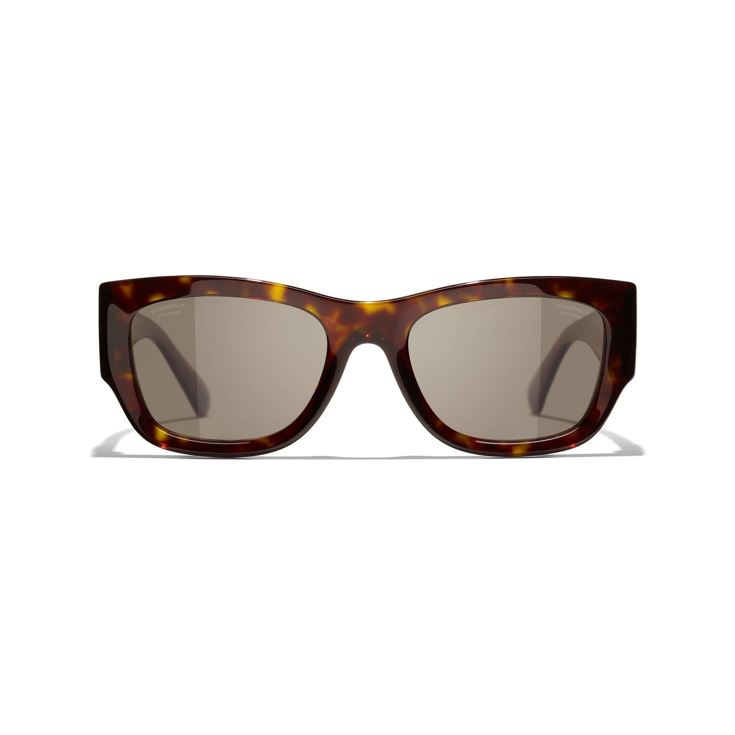 CHANEL TORTOISE RECTANGLE SUNGLASSES