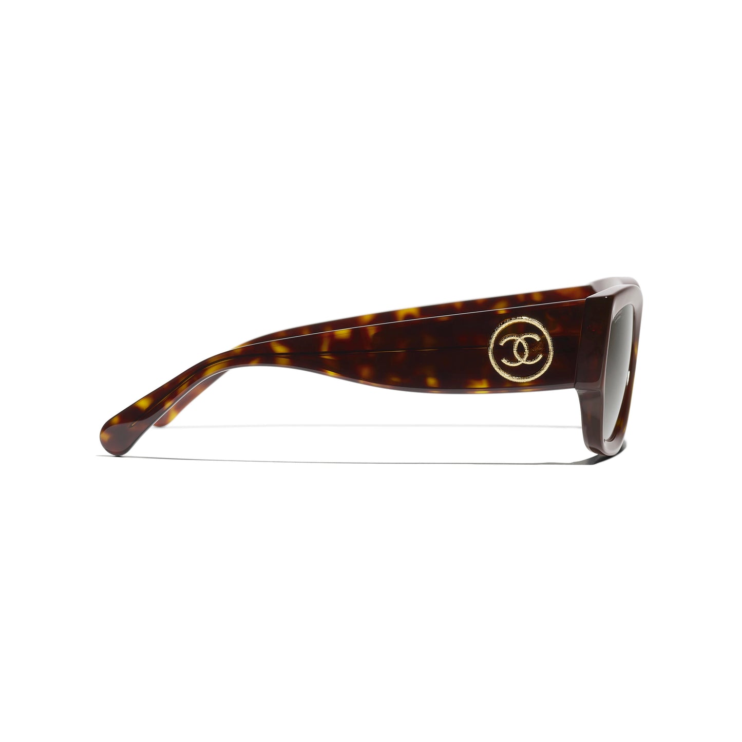 CHANEL TORTOISE RECTANGLE SUNGLASSES