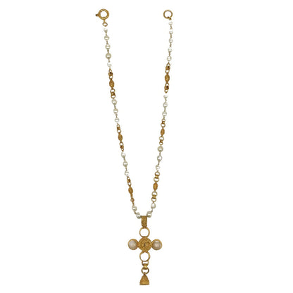 CHANEL VINTAGE FAUX PEARL NECKLACE