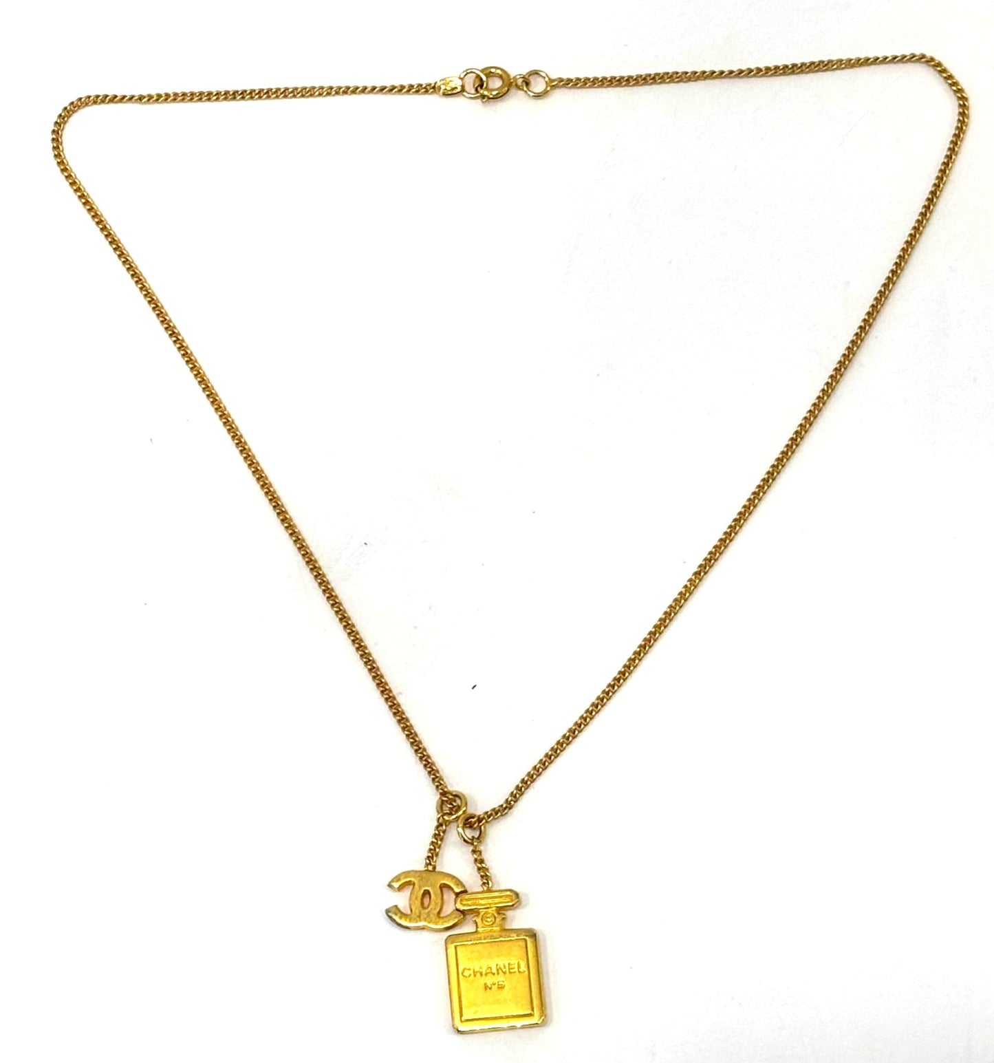 CHANEL CC NO 5 PERFUME BOTTLE NECKLACE