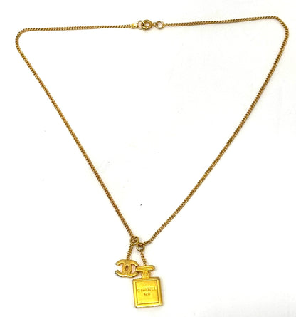 CHANEL CC NO 5 PERFUME BOTTLE NECKLACE