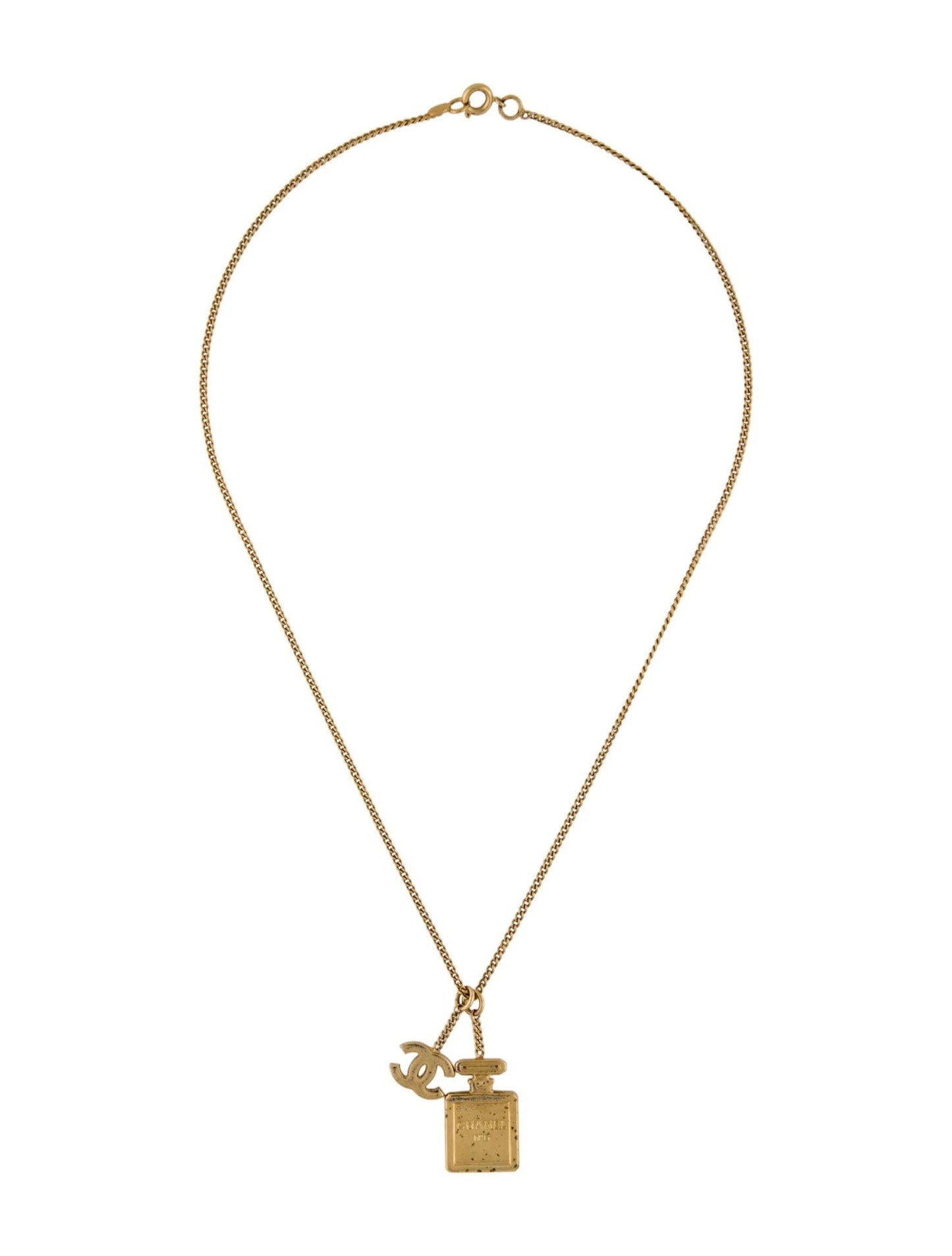 CHANEL CC NO 5 PERFUME BOTTLE NECKLACE