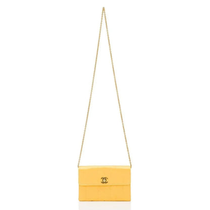 CHANEL VINTAGE VERTICAL QUILTED SATIN MINI FLAP BAG
