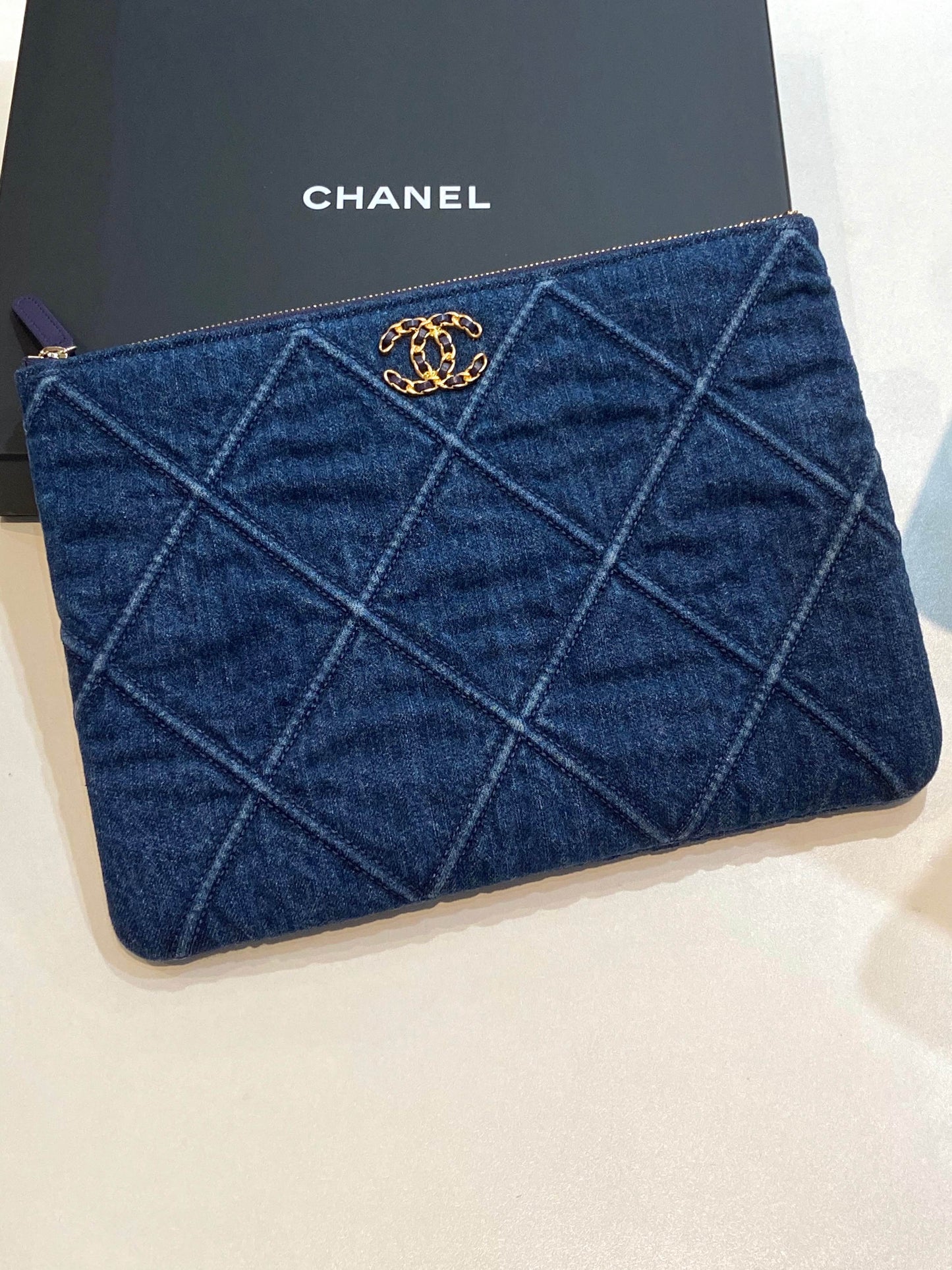 CHANEL DENIM POUCH