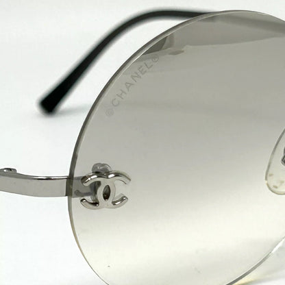 CHANEL VINTAGE 4056 ROUND RIMLESS 90'S LUXURY SUNGLASSES