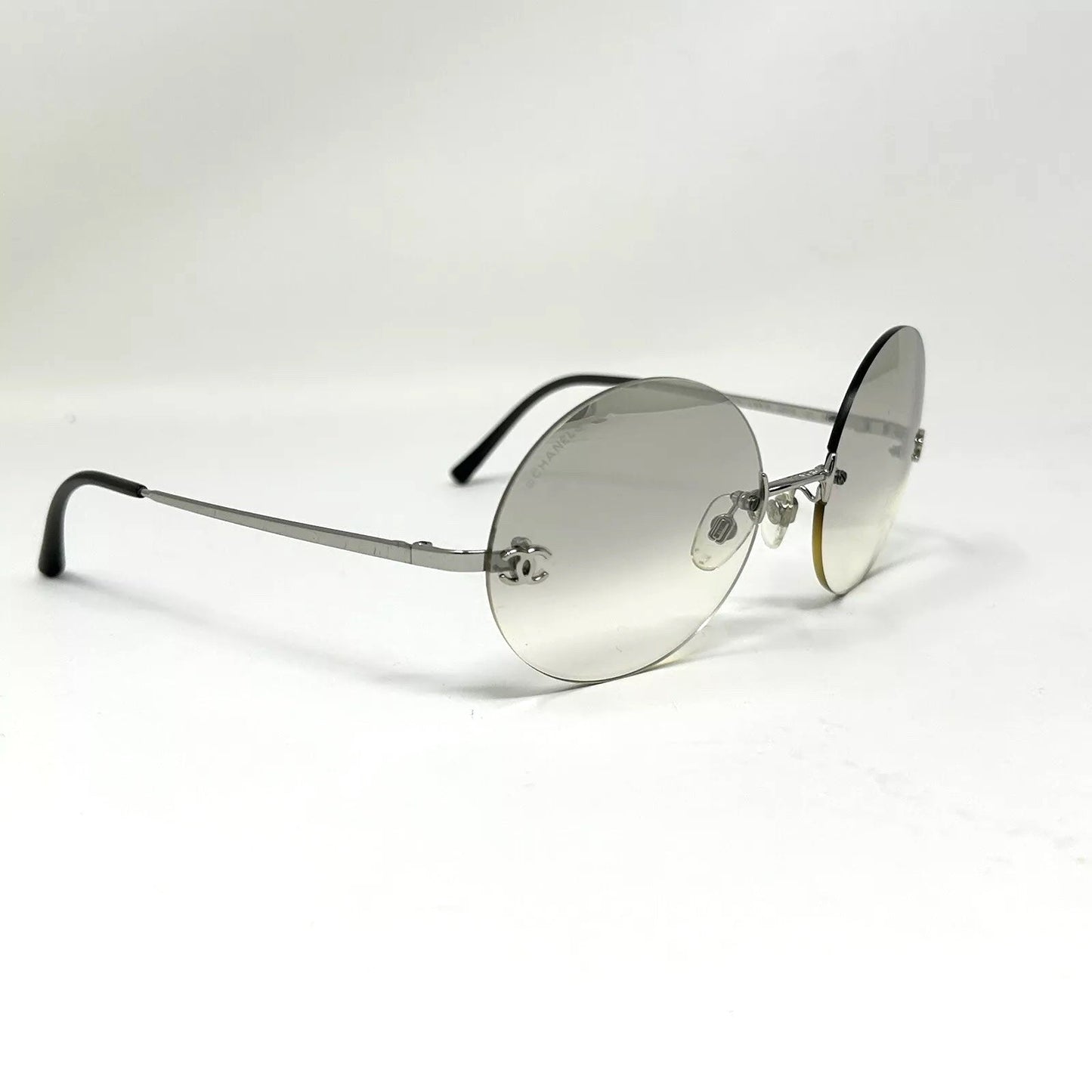 CHANEL VINTAGE 4056 ROUND RIMLESS 90'S LUXURY SUNGLASSES