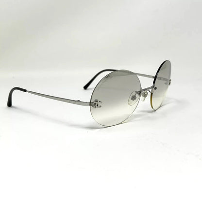 CHANEL VINTAGE 4056 ROUND RIMLESS 90'S LUXURY SUNGLASSES