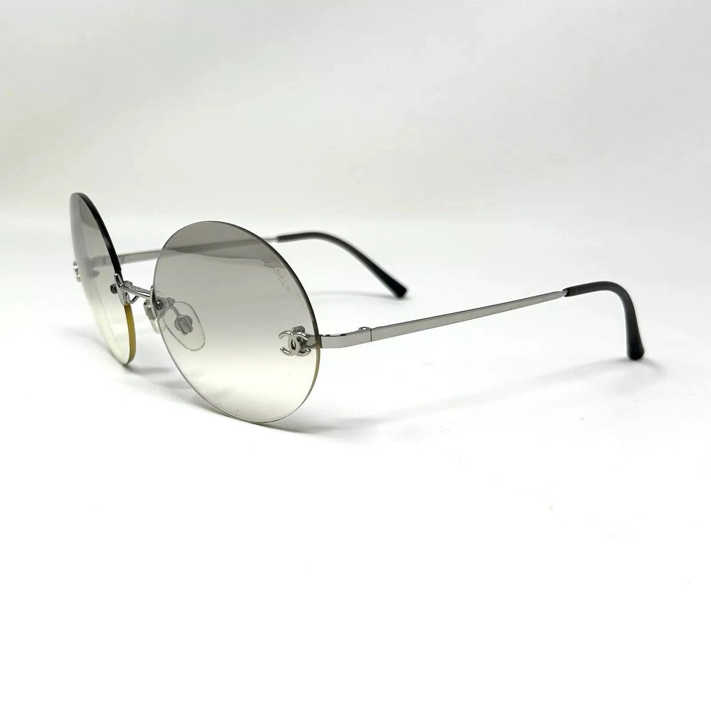 CHANEL VINTAGE 4056 ROUND RIMLESS 90'S LUXURY SUNGLASSES