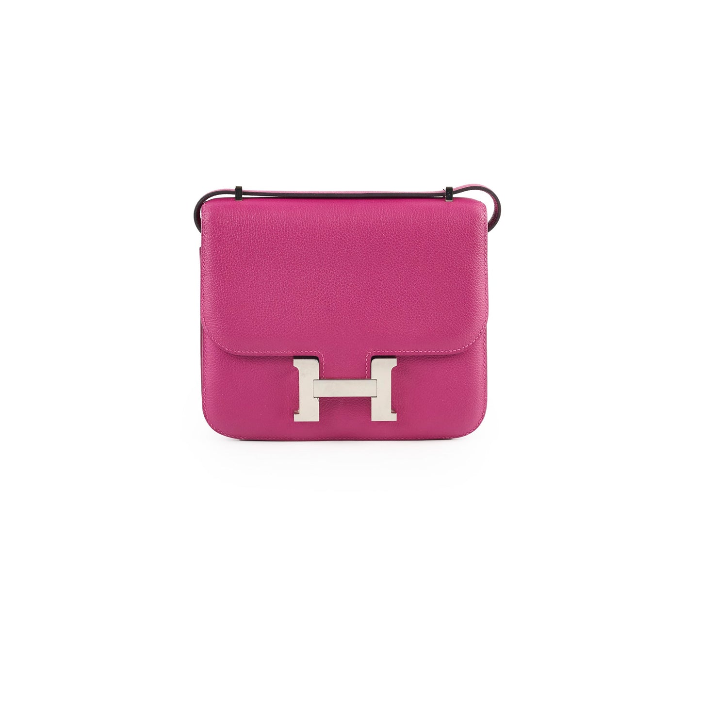 Hermes Constance 18 Rose Pourpre C Stamp