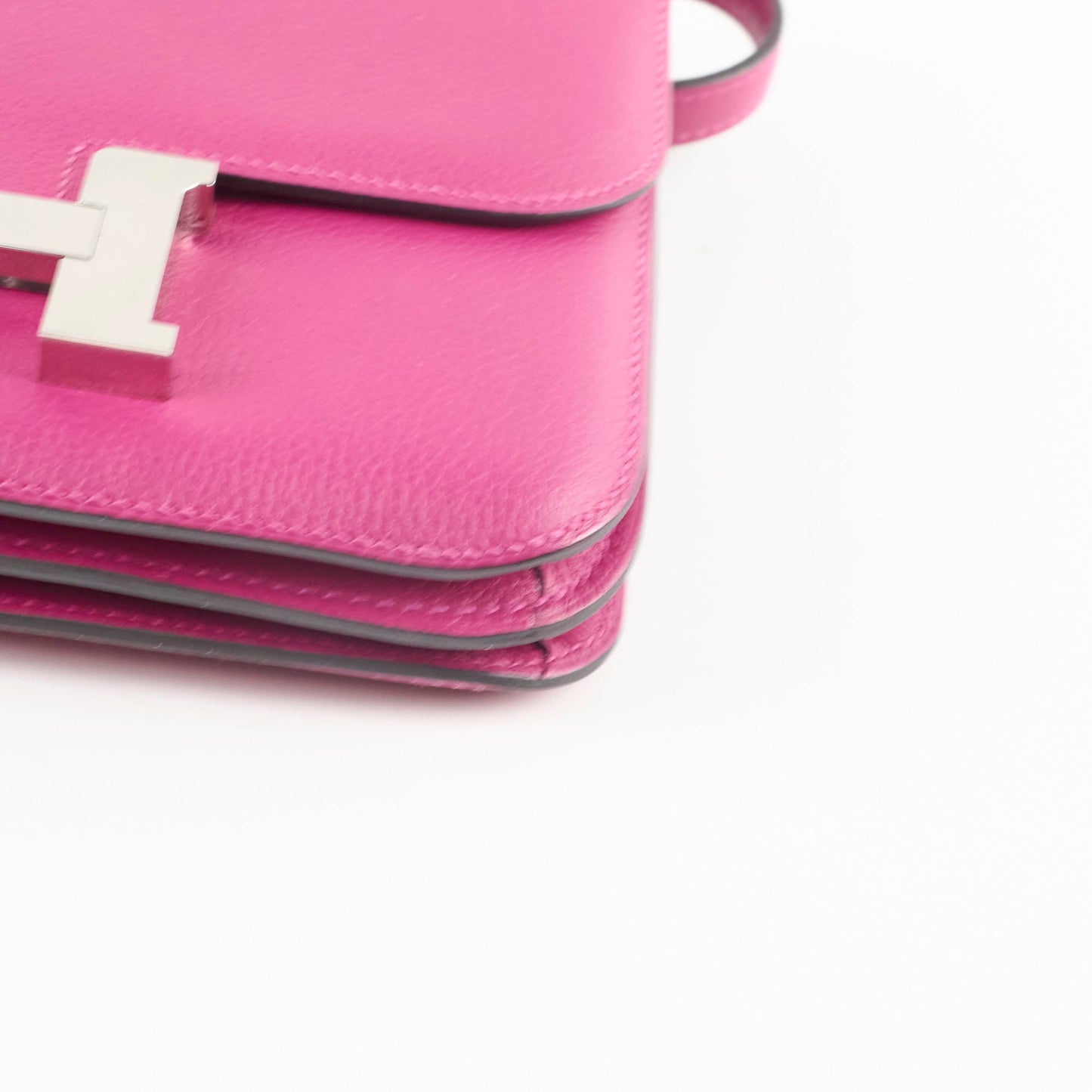 Hermes Constance 18 Rose Pourpre C Stamp