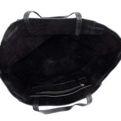 Celine 2020 Black Soft Grained Calfskin Medium Cabas Phantom Tote