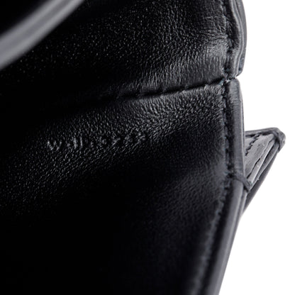Celine 2021 Black Shiny Calfskin Leather Mini Besace Clea Shoulder Bag