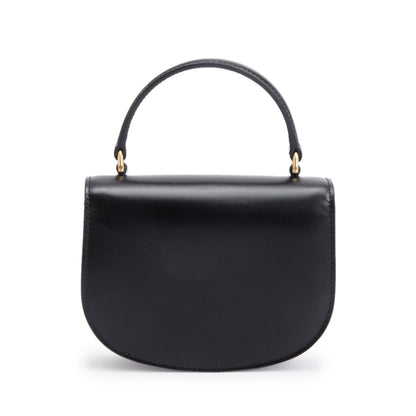 Celine 2021 Black Shiny Calfskin Leather Mini Besace Clea Shoulder Bag