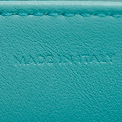 Celine 2021 Blue Smooth Calfskin Leather Triomphe Claude Shoulder Bag