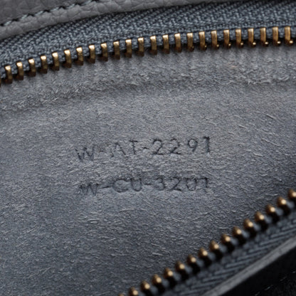 Celine 2021 Grey Calfskin Leather Micro Luggage Tote
