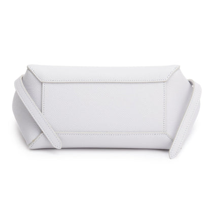 Celine 2021 Grey Grained Calfskin Leather Nano Belt Bag