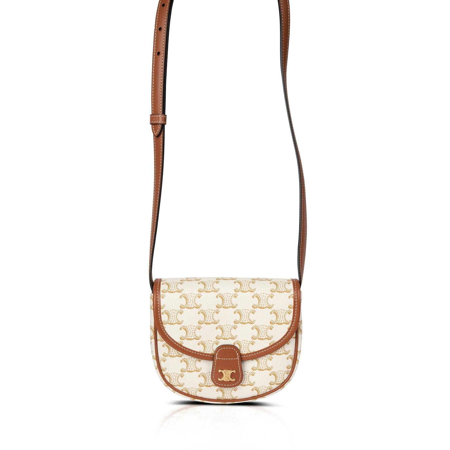 Celine 2021 Triomphe Canvas Mini Besace Crossbody Bag