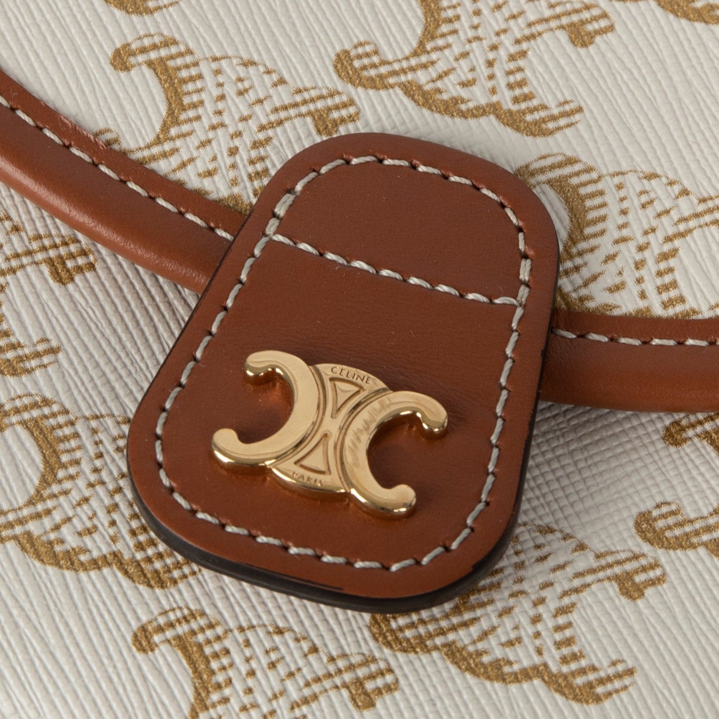 Celine 2021 Triomphe Canvas Mini Besace Crossbody Bag