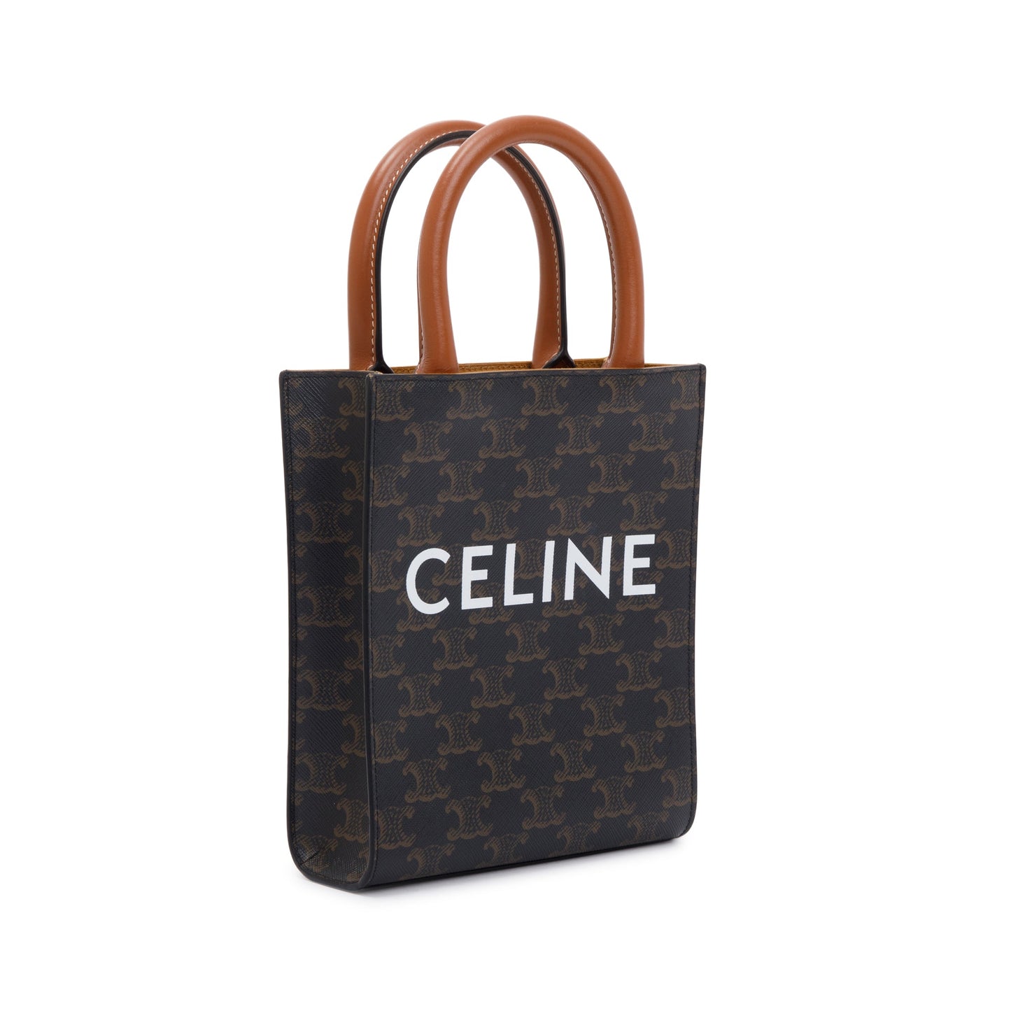 Celine 2021 Triomphe Canvas Mini Vertical Cabas Tote
