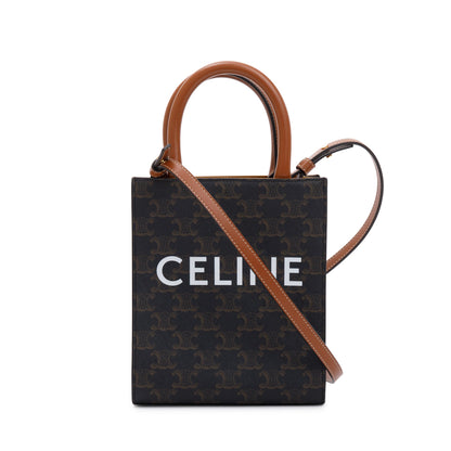 Celine 2021 Triomphe Canvas Mini Vertical Cabas Tote