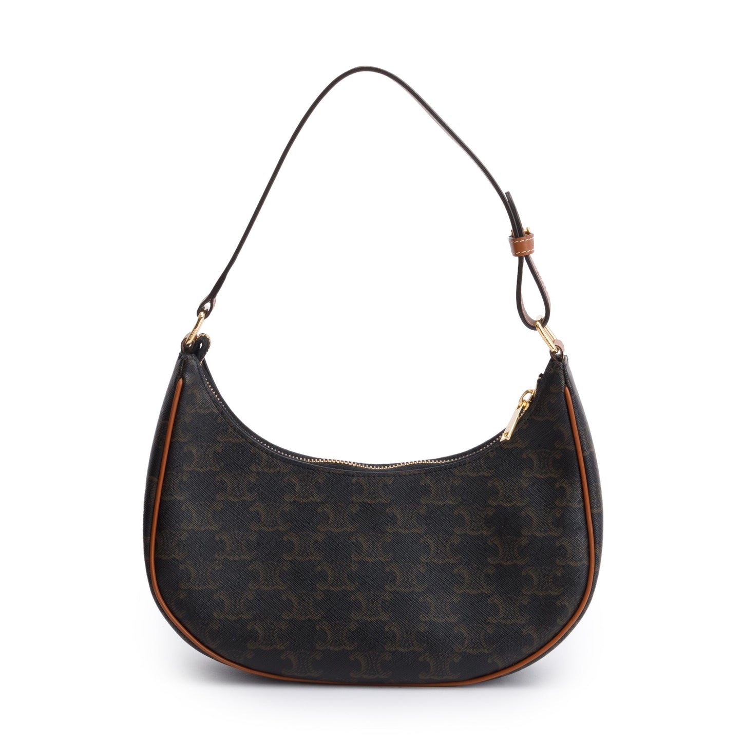 Celine 2022 Brown Triomphe Canvas Ava Shoulder Bag