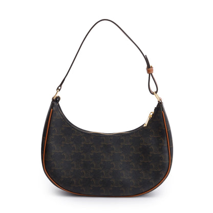 Celine 2022 Brown Triomphe Canvas Ava Shoulder Bag