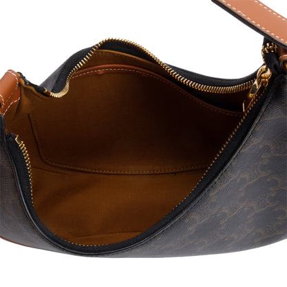 Celine 2022 Brown Triomphe Canvas Ava Shoulder Bag