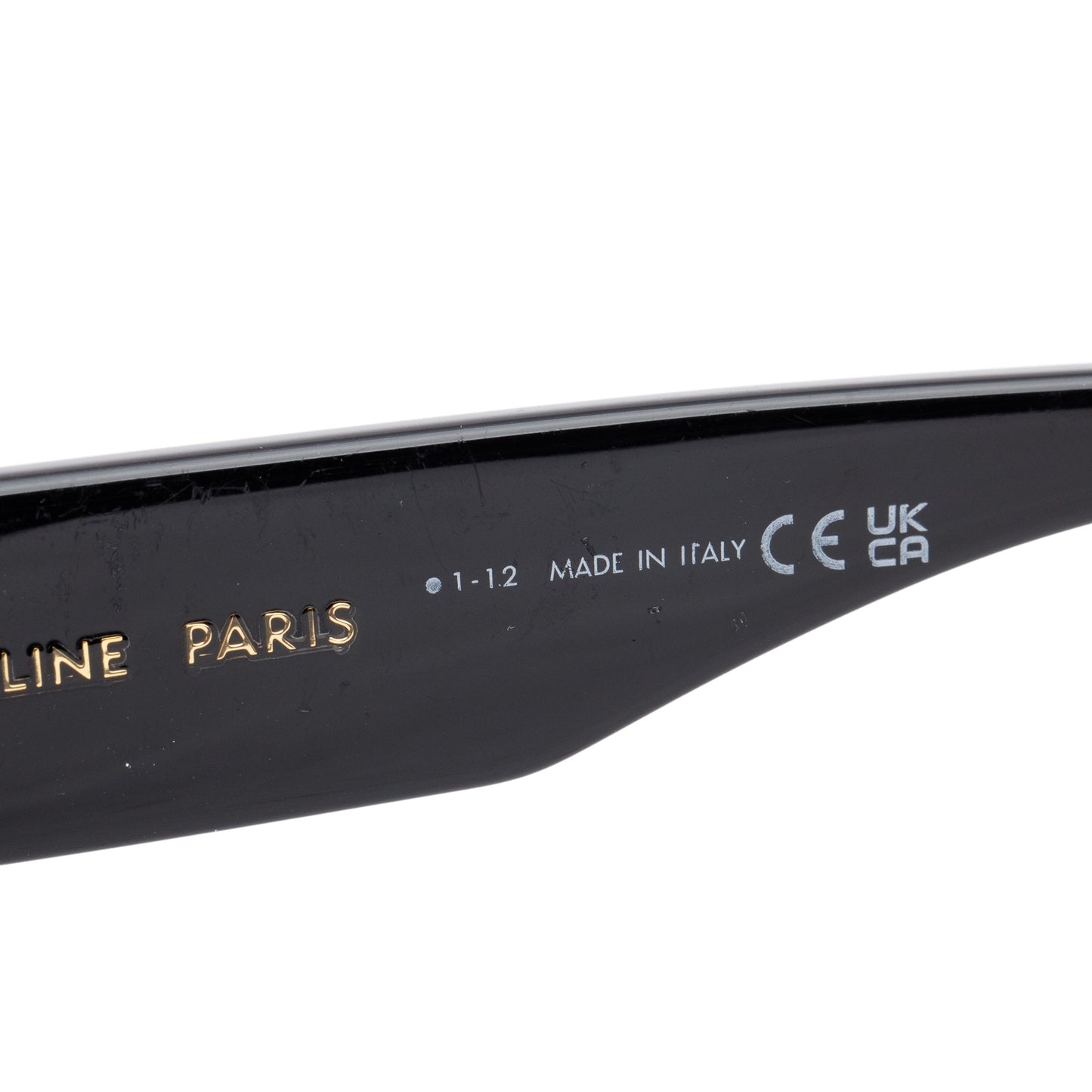 Celine 2022 CL40197 Black Acetate Rectangular Sunglasses