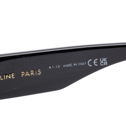 Celine 2022 CL40197 Black Acetate Rectangular Sunglasses