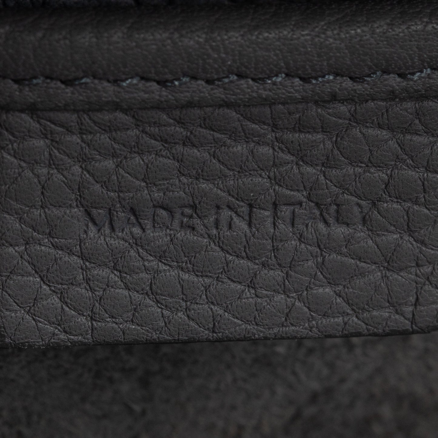 Celine 2022 Grey Calfskin Leather Nano Luggage Tote