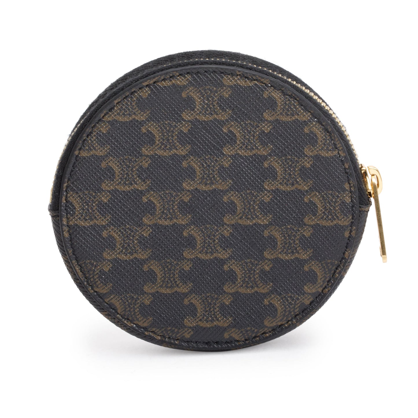 Celine 2023 Brown Triomphe Canvas Coin Purse