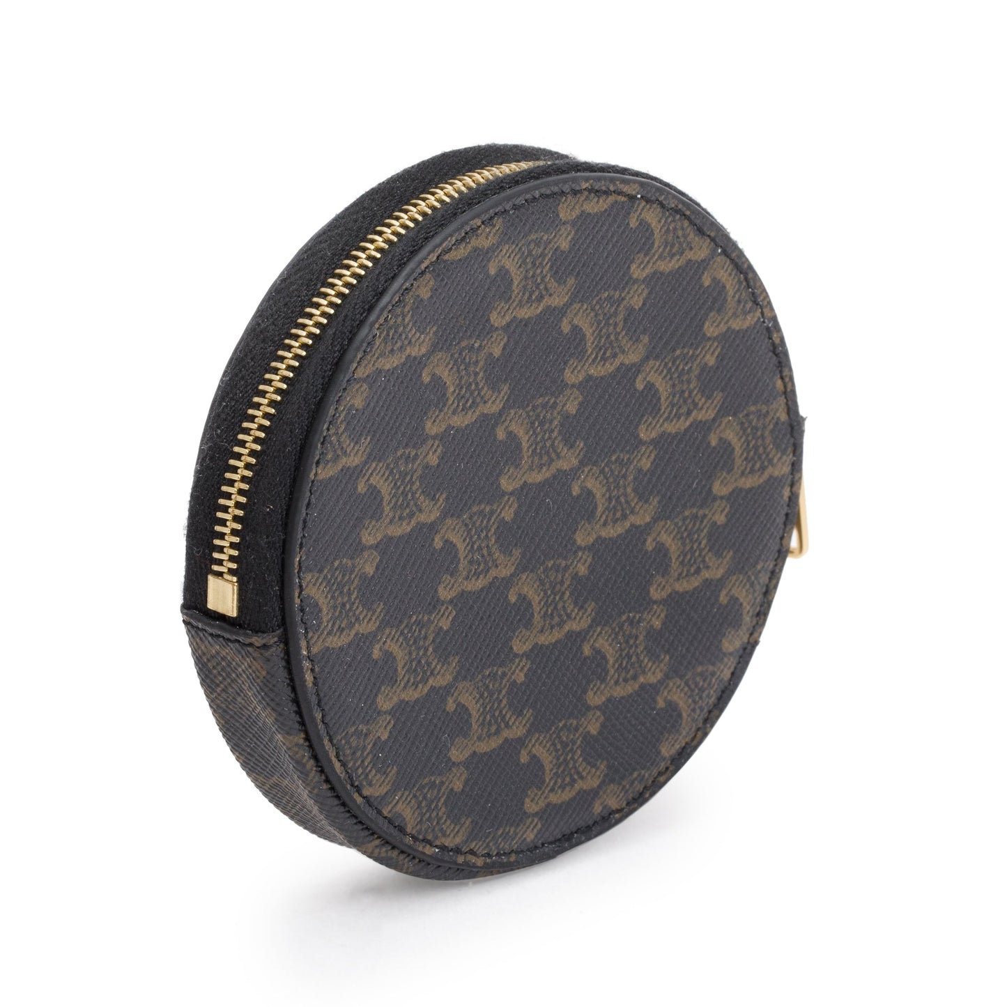 Celine 2023 Brown Triomphe Canvas Coin Purse